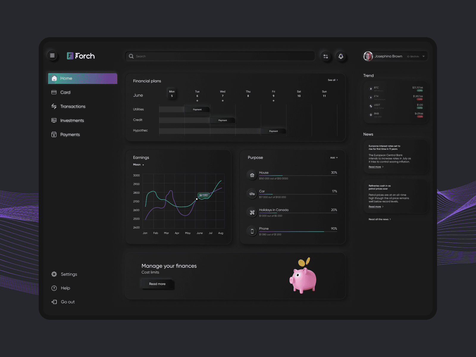 Forch — personal finance dashboard
